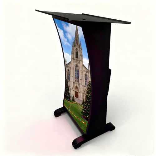 P1.86 GOB Indoor Podium LED Display Custom Made Easy Installation Church Conference Table Screen