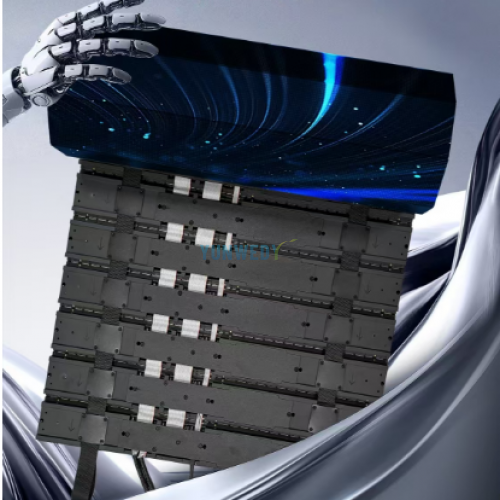 YWD P1.2 P2.6 P3.91 Indoor Rolling Folding LED Display Interactive Floor Flexible Screen for Wedding Movies Elevator Advertising